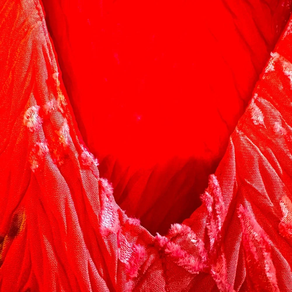 Maxi dress komarov. Large. Coral evening cruise wear - Picture 2 of 7